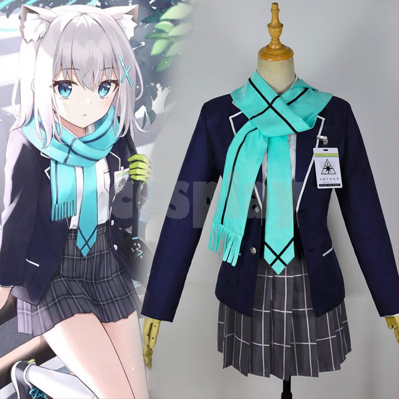 Game Blue Archive Abydos Cosplay Costume Lovely School Uniform Activity Party Role Play Clothing