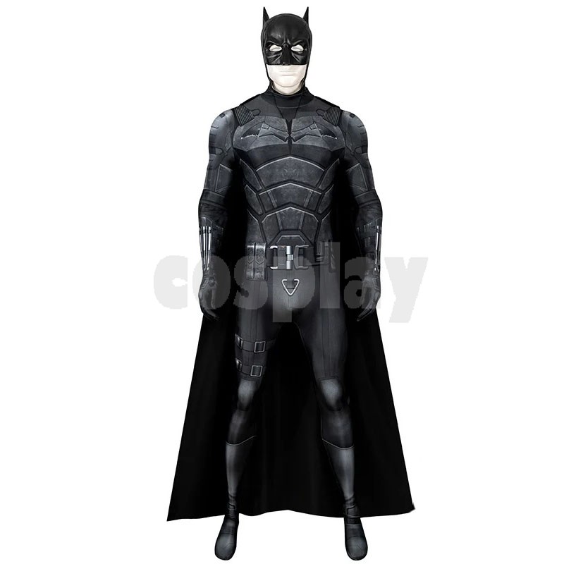 Batman 2021 Movie Jumpsuit Bruce Wayne Robert Pattinson Cosplay Costume