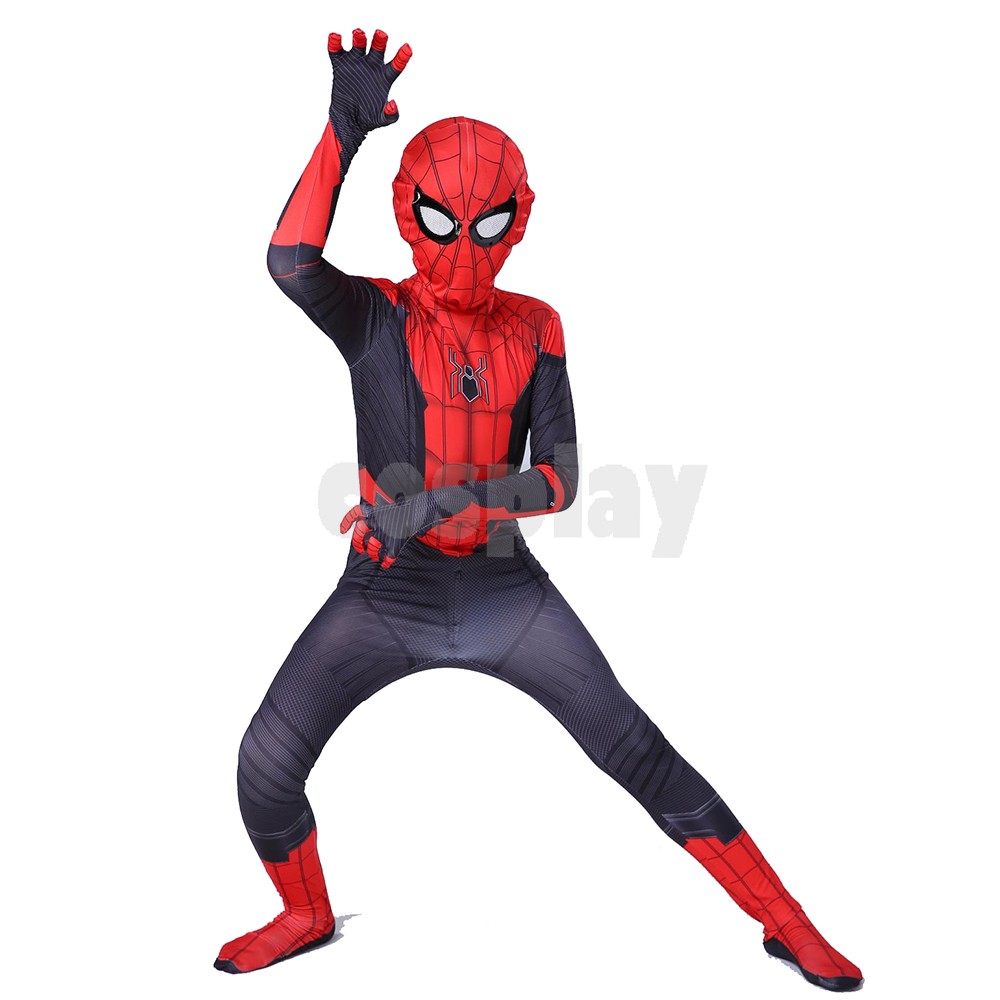 Kids Boys Far From Home Spider-man Cosplay Costume Zentai Suit Child Homecoming Spiderman Halloween Event Holiday