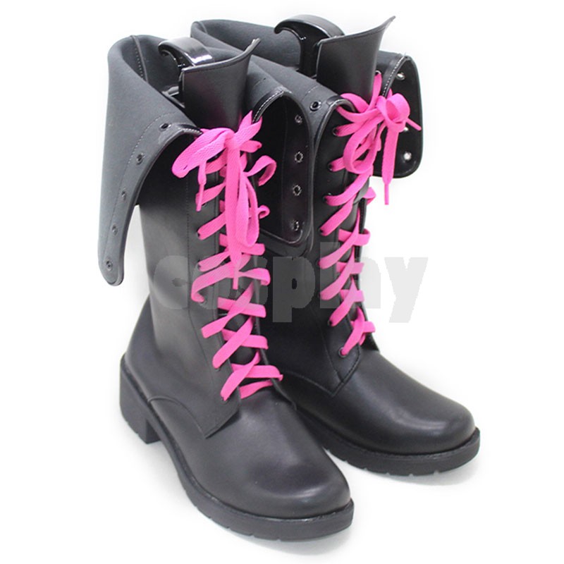 Game LOL Jinx Cosplay Shoes PU Leather Shoes Halloween Carnival Boots Cosplay Props Custom Made
