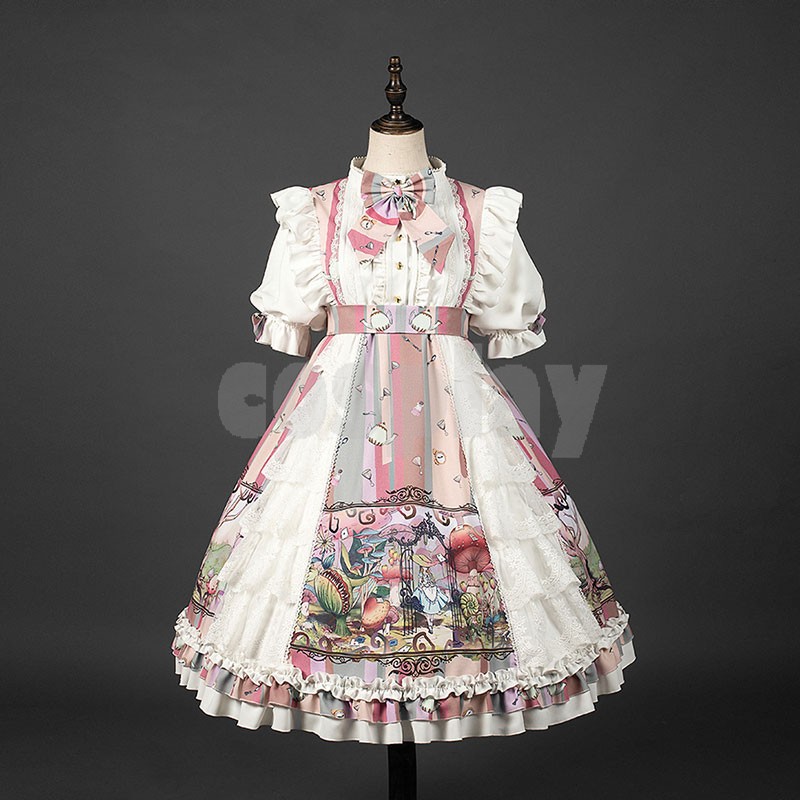 Lolita New Cute OP Dress Alice Kawaii Harajuku Lolita Dress Cos Loli Tea Party Princess Vestidos
