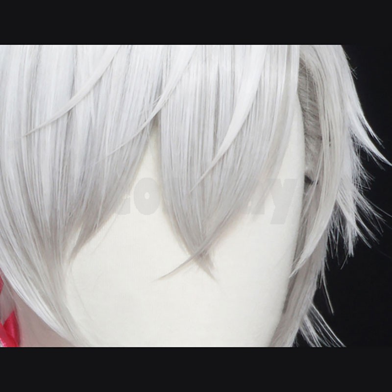 Virtual Youtuber Kuzuha Two Style Silver Gray Cosplay Wigs Heat Resistant Synthetic Hair Halloween Party Anime Wig