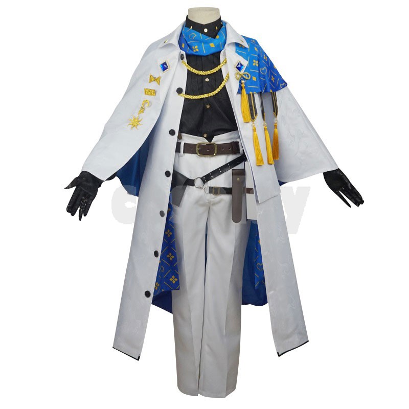 Anime! Vtuber Luxiem Nijisanji Ike Eveland Novelist Game Suit Handsome Uniform Cosplay Costume Outfit