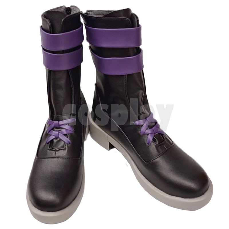 Anime VTuber Uki Violeta Cosplay Boots Custom Size NIJISANJI VTuber NOCTYX Cosplay Shoes