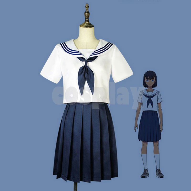 Anime Cos Summer Time Rendering Kofune Mio Cosplay Costumes Halloween Christmas Party Uniform Sets