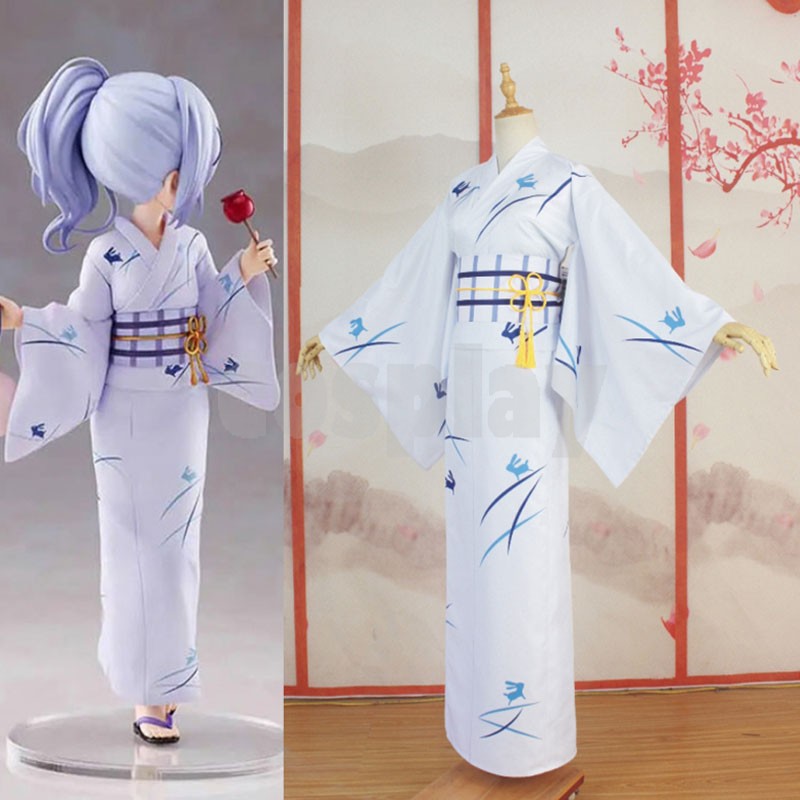 Kafuu Chino Kimono Cosplay Costume Amime Is the Order A Rabbit Cosplay for Girls Woman Party