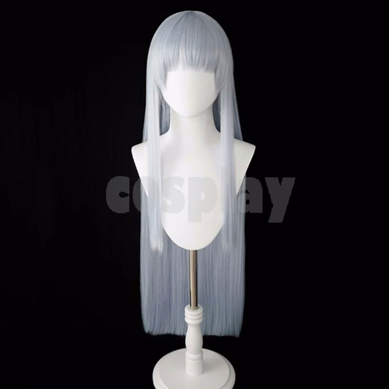 Blue Archive Ushio Noa Cosplay Wig Hairpieces Light Blue Long Hair Synthetic Hair